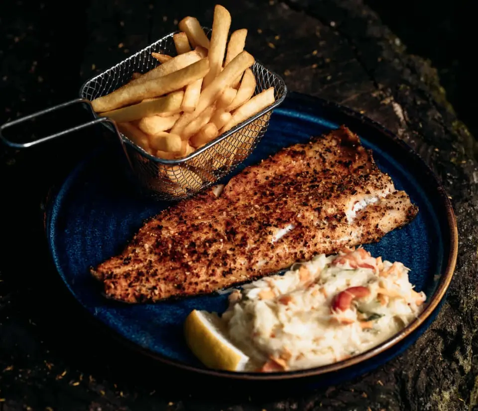 Pieczony filet z pstrąga